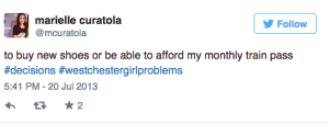 #WestchesterGirlProblems