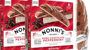 Peppermint Flavored Food nonni's dark chocolate peppermint biscotti